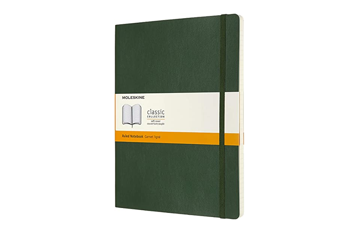 Moleskine Ruled Soft Cover Notebook XL Myrtle Green 